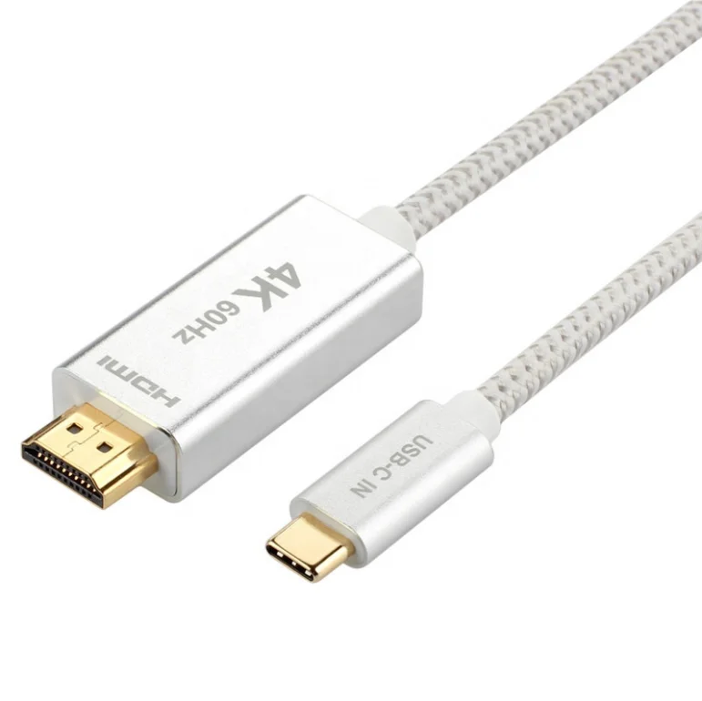 

Factory High Speed USB-C to HDMI Cable 4K 60Hz 30Hz 1m 2m 3m for HUAWEI SAMSUNG android to HDTV USB Type C to HDMI Adapter, Black/white/red/customized