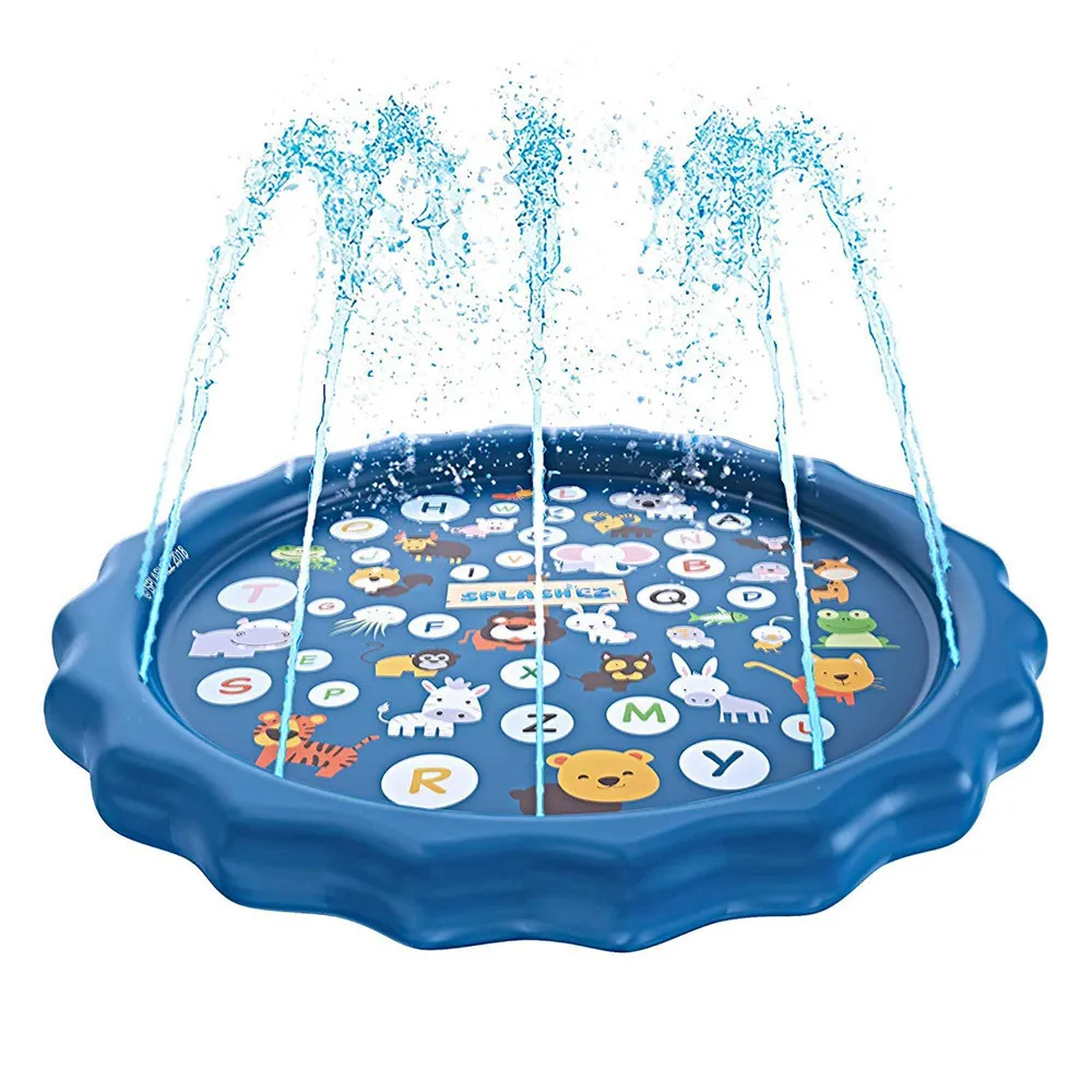 

3in1 Splash Pad Kids Sprinkler Wading Pool Children Sprinkler Pool Inflatable Water Toys Outdoor Swimming Pool, Custom colors accepted