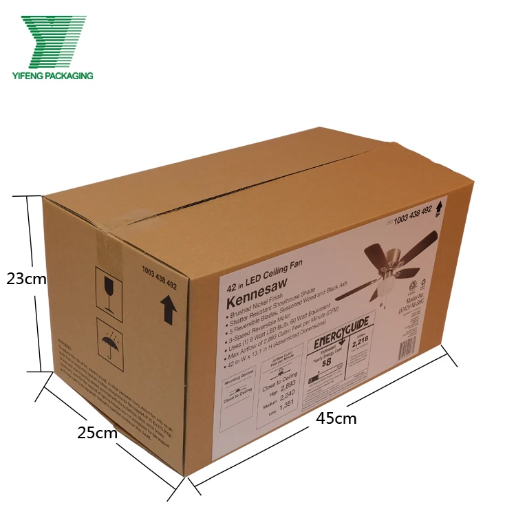 

Custom Cardboard Paper Shipping Large Carton Custom Black Text Printing Corrugated Cardboard Shipping Box For Packing