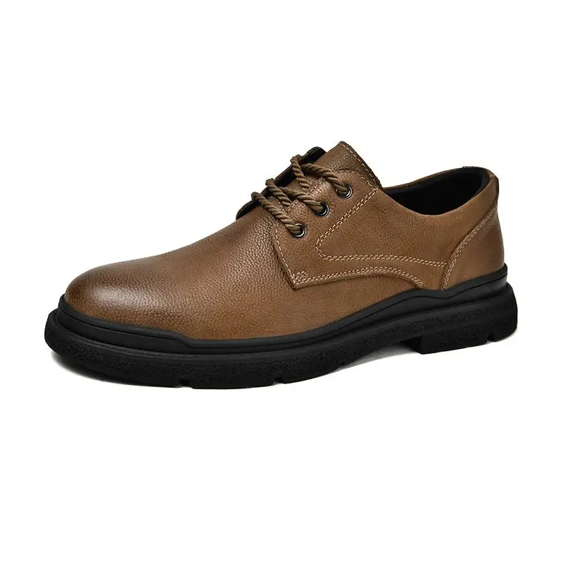 

New model genuine leather mens casual dress shoes manufacturer breathable dress shoes & oxford, Optional