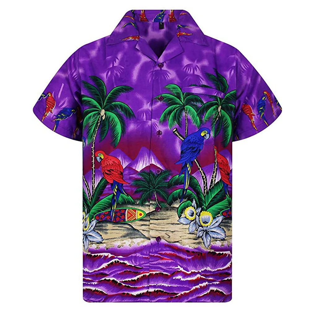 

Cotton Digital Printing Men's Hawaiian Shirts Factory Hot SalesSummer Holiday Tropical Shirts Mens Hawaiian Shirts Casual Floral, Custom color