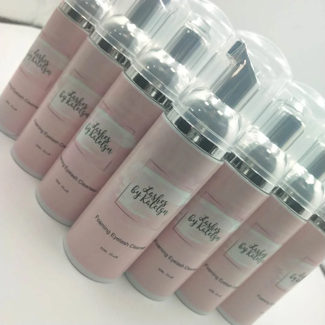 

Wholesale 30ML 50ML 60ML 100ML custom private label empty lash shampoo bottle, White, pink, clear