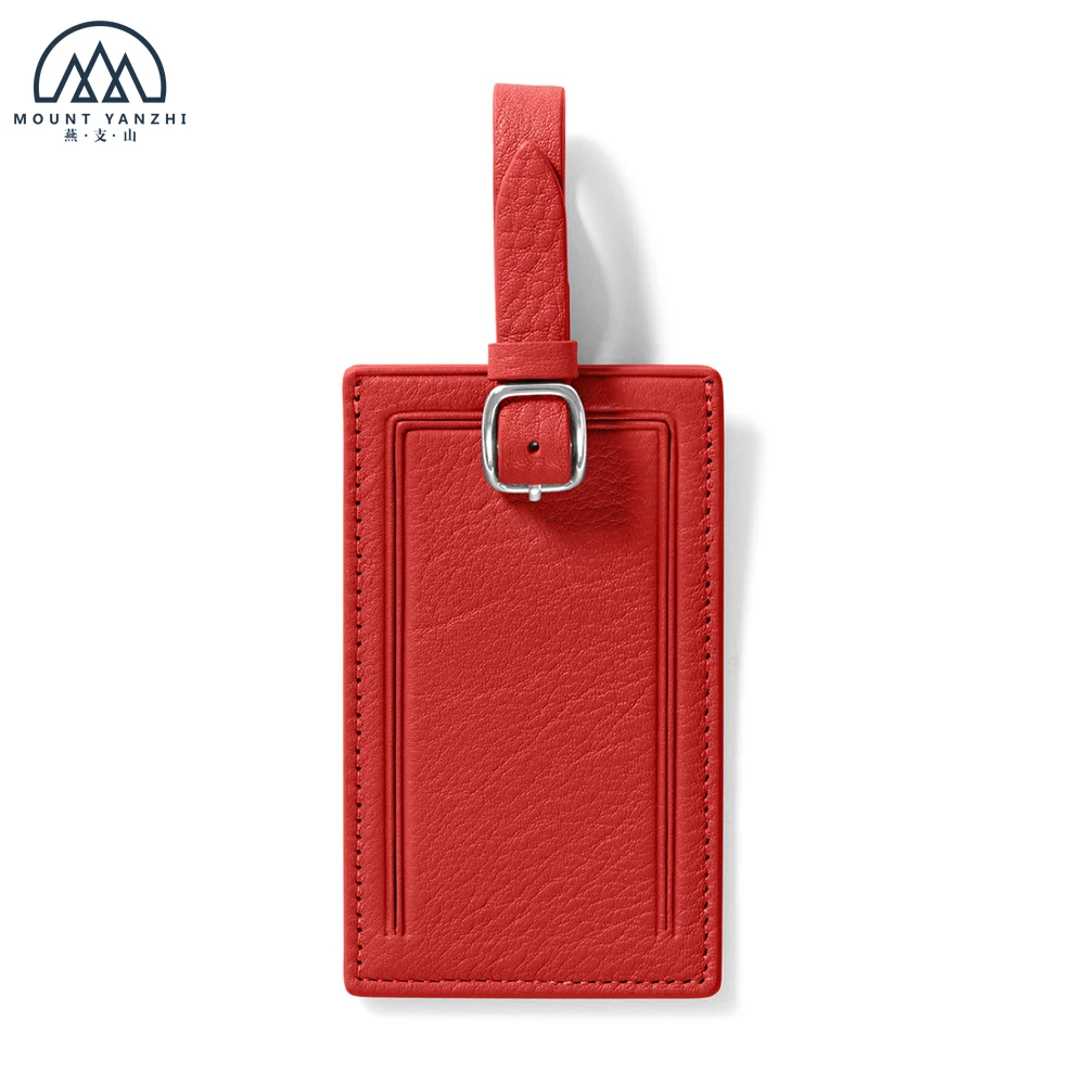 

High Quality Luxury Custom Private Label Leather Travel Luggage Tag, Customized
