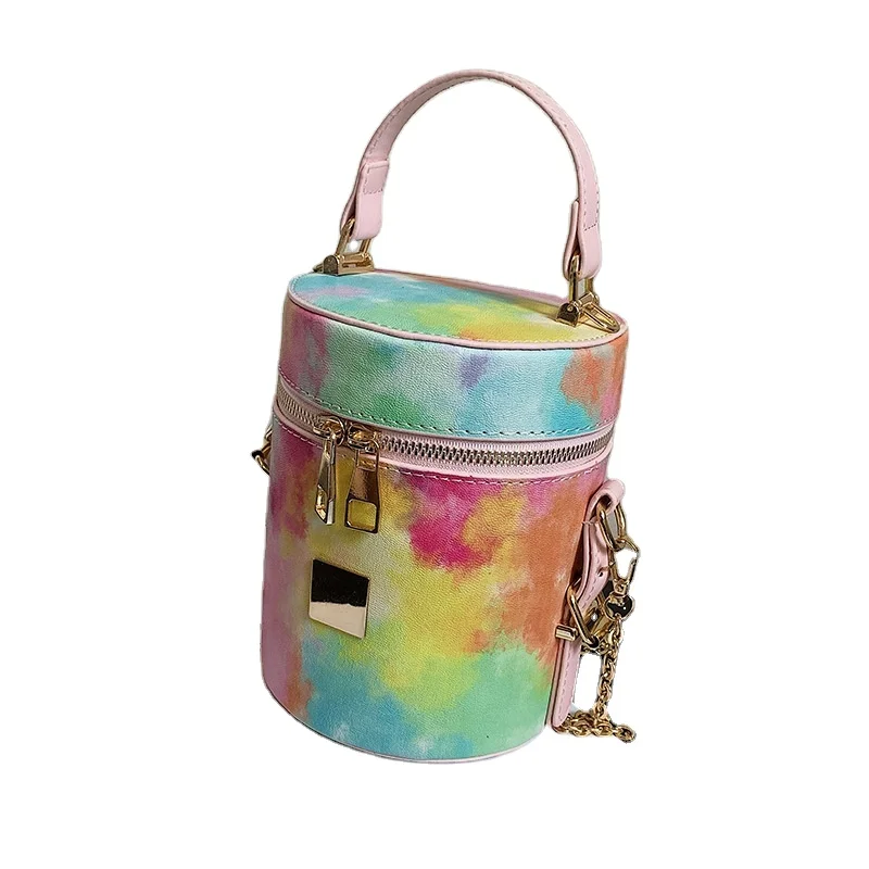 

Hot sale carteras tie dye bucket tote bag ladies designer mini purses and handbags famous brands women hand bags, Customizable
