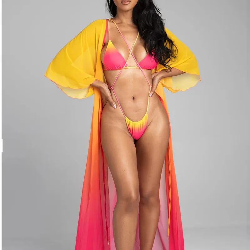 

Bikini Triangle Bikini Micro Two-Piece Suit String Swimsuit Female Sexy Red Swimwear Women 20210 Bathing Suit Brazilian Biquini