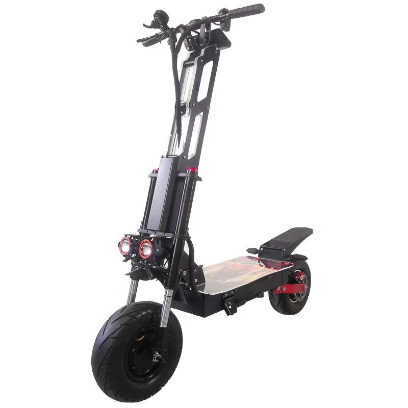 

New Design 13inch 60v 6000w Lithium Battery Power Fat Tire Big Powerful dual motor Electric Scooter