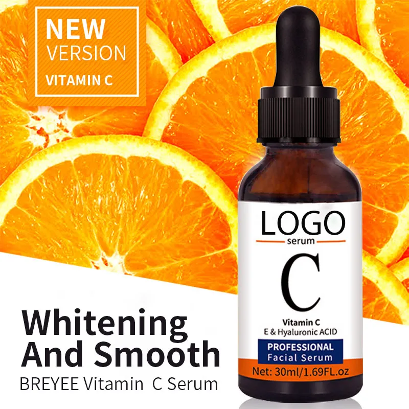 

Hot Sale Oem Low Moq Whitening Vitamin C Facial Serum With Hyaluronic Acid Serum For Vc Face Serum