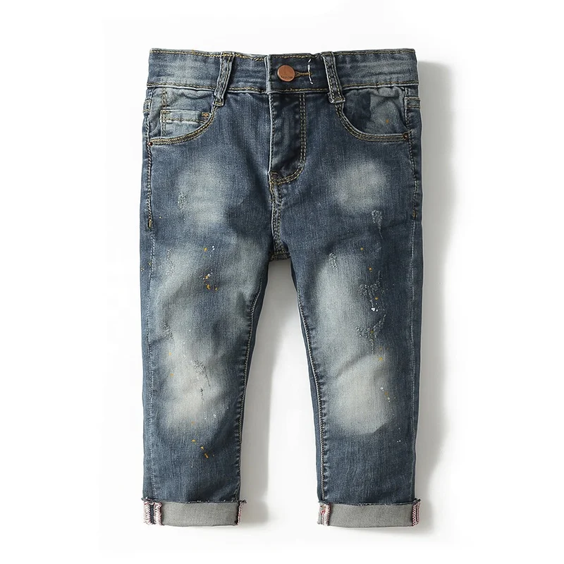 

2019 new style hot sale smolfix skinny baby toddler little boys pants jeans, Navy