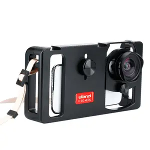 U-Rig Metal Handheld  Phone Video Rig Gear Vlogging Rig Stabilizer with Wide Angle Mobile Lens Film Making Case