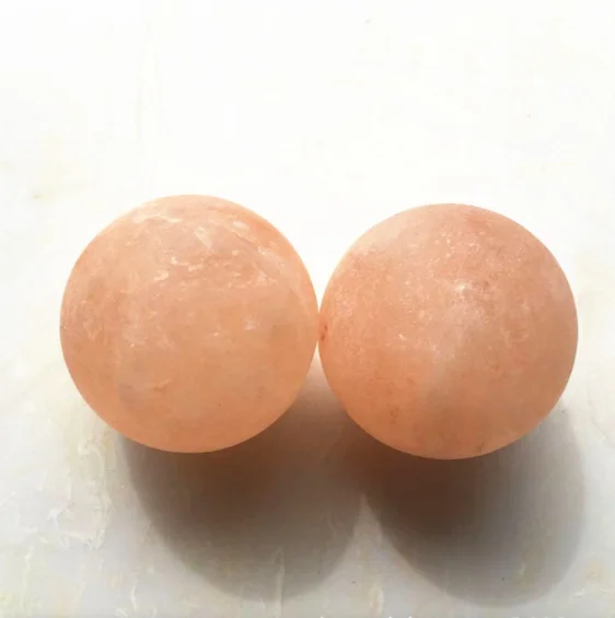 

50mm Himalayan Salt Massage Balls For Skin Care And Body Relax Cold Heat Massage Roller Ball