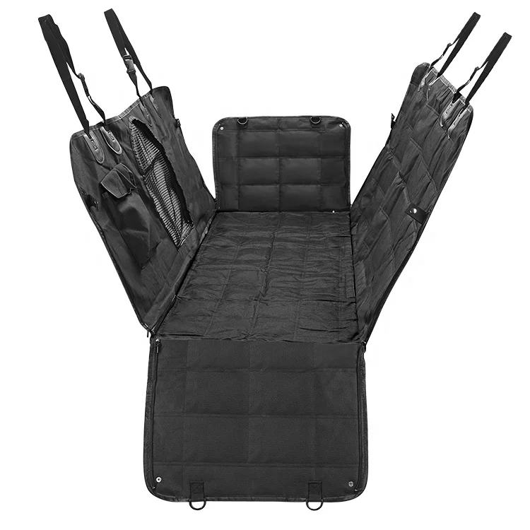 

Custom factory supply black waterproof car hammock and durable pet car seat cover
