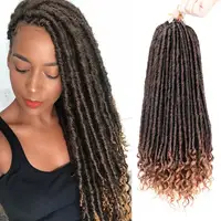 

Wholesale Locs Curly Twist Goddess Faux Locs Braids