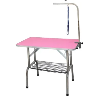 

Pet Dog Grooming Table Small Steel Legs Foldable Adjustable Professional Drying Table, Blue or oem