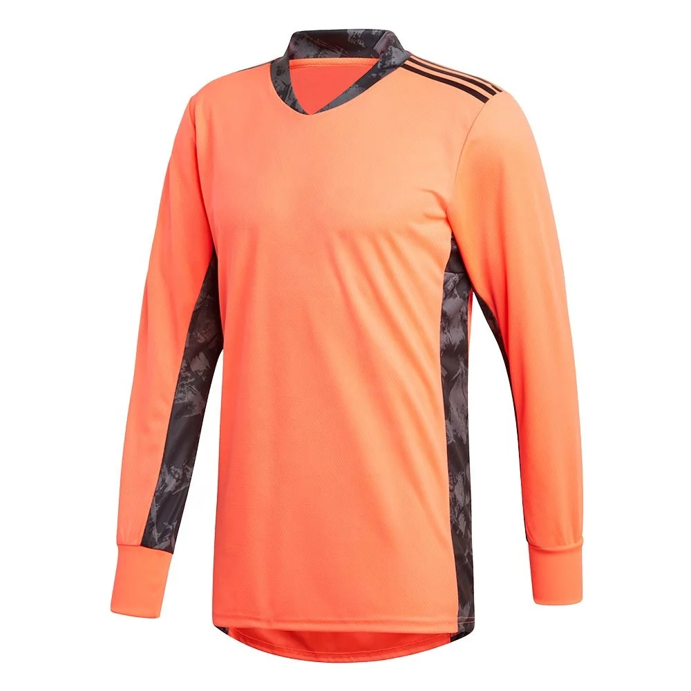 
Wholesale Dry Fit Football Uniform Customized Logo Printed Full Sleeve Soccer Goalkeeper Jersey Set 