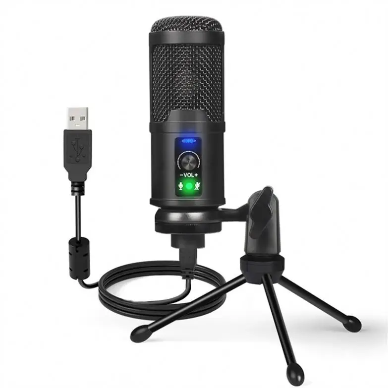 

BM-65 China Factory Professional Usb Computer Condenser Microphone Microphone With Sound Recording Stand Filter