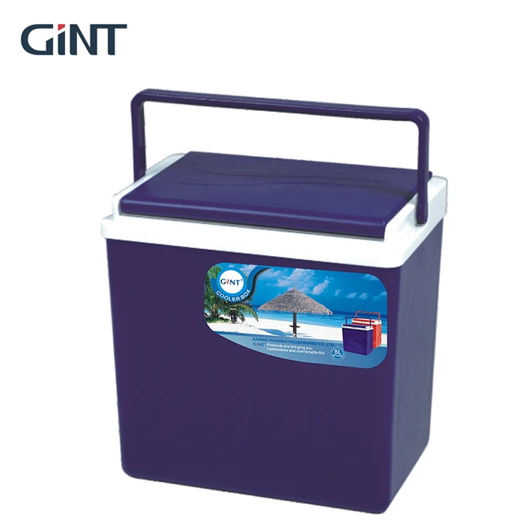 

Small size 8L portable PU form cooler box waterproof insulated strong ice chest for camping fishing wholesale eco friendly, Red/blue/ customized