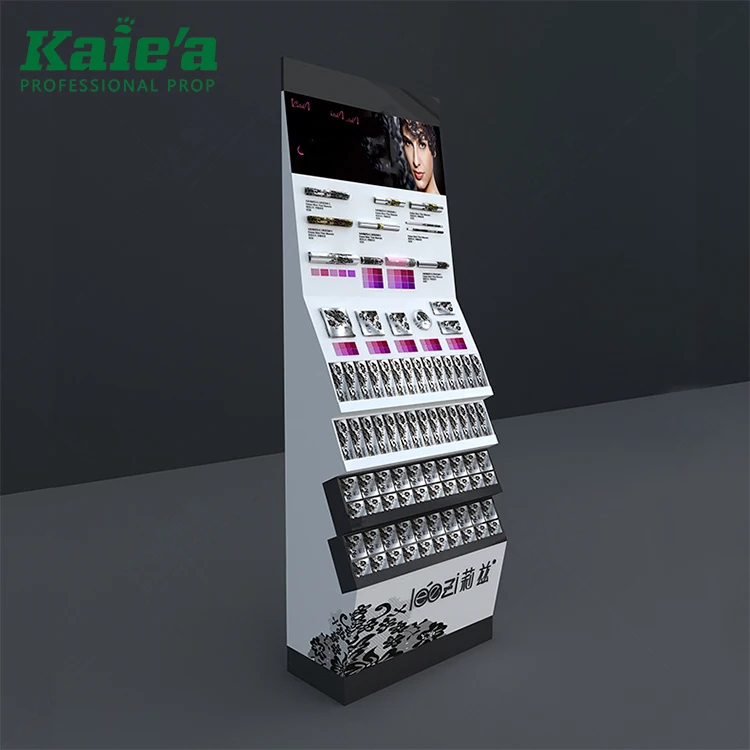 Foshan factory nail paint stand rotating nail polish display rack