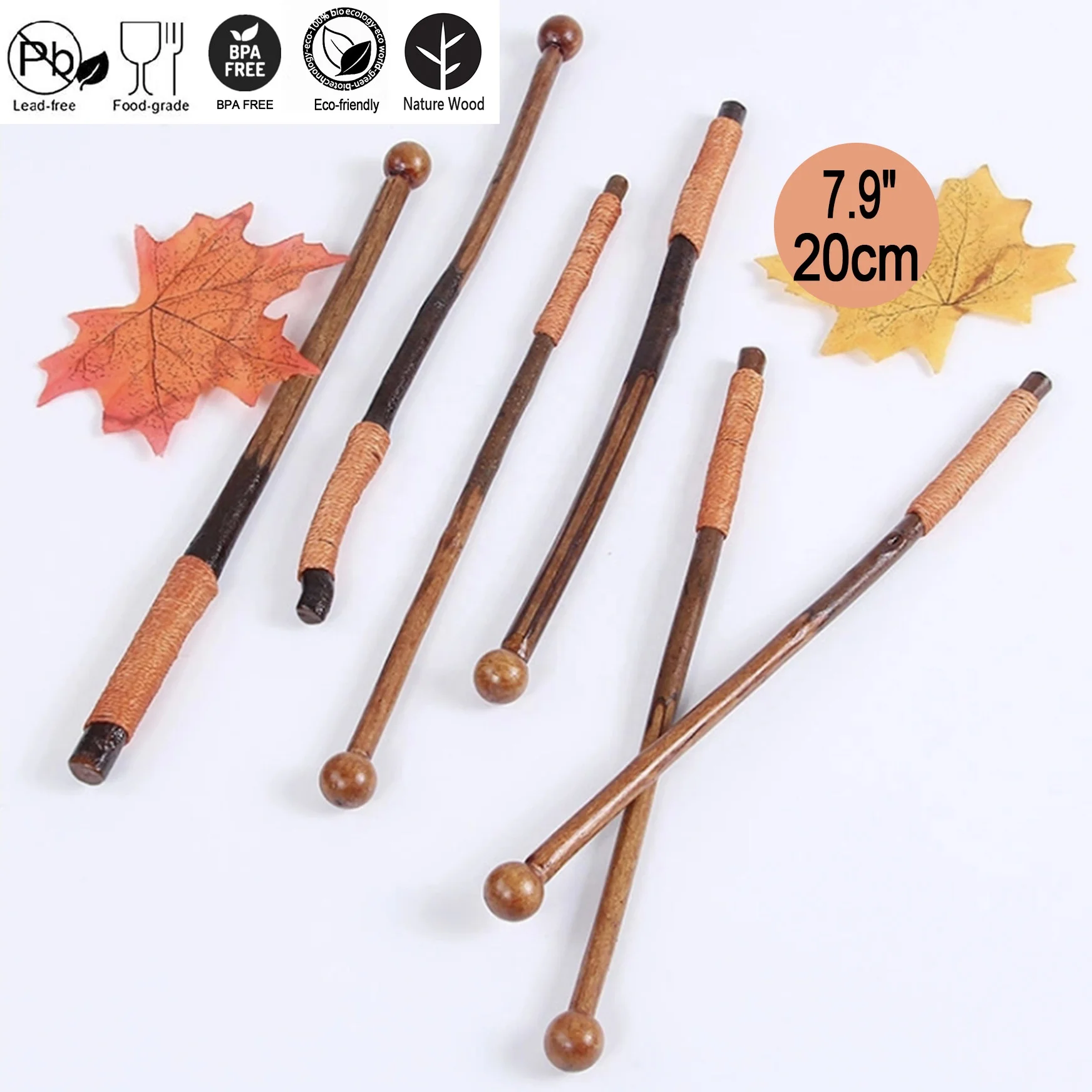 

20cm Reusable Highest Quality Wood Coffee Stirrer Beverage Sticks