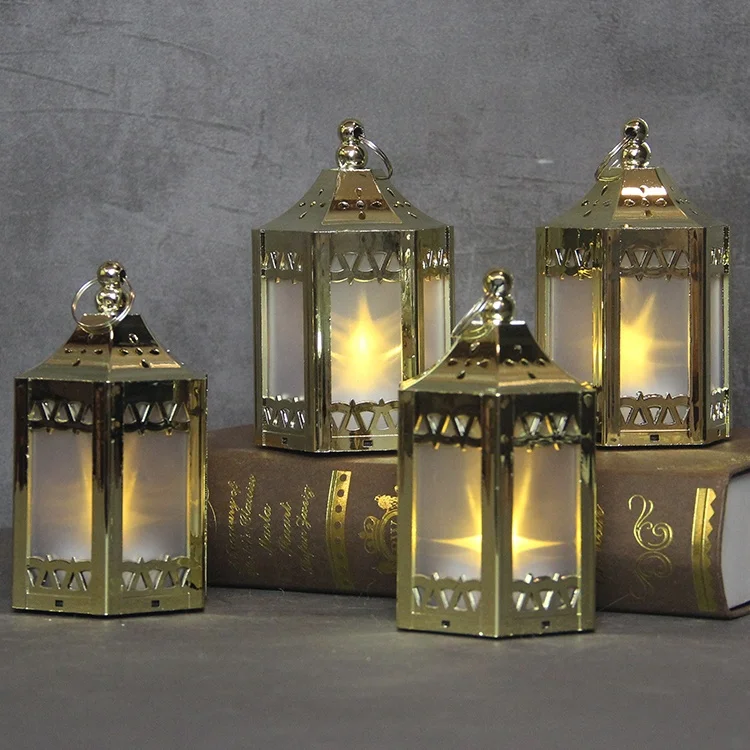 

Home decor metallic moroccan plastic mini tea light new decorative flameless candle holder lanterns for wedding