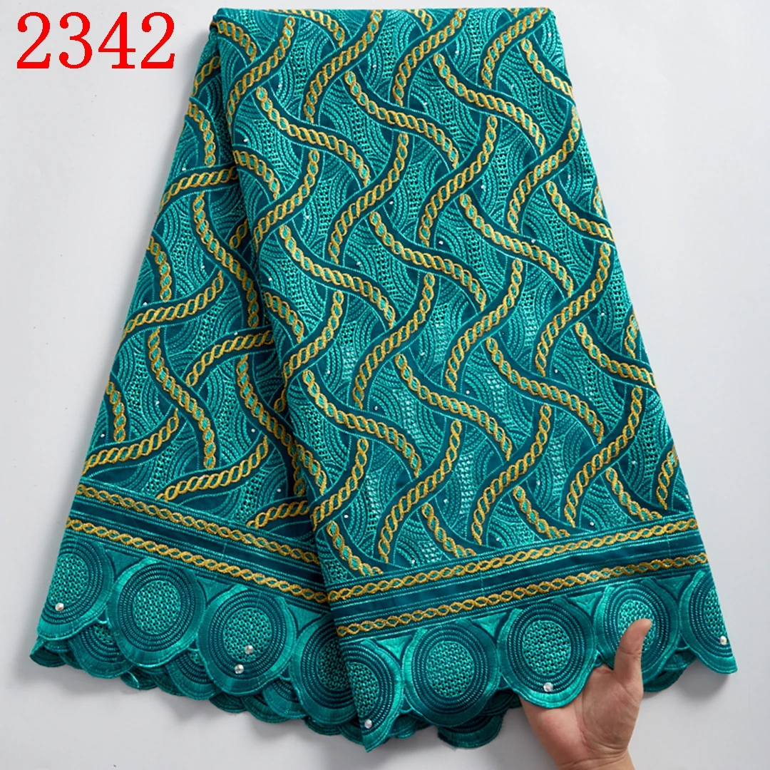 

Free Shipping Embroidery African Swiss Voile Cotton Lace Wholesale Price Nigerian Dry Cotton Lace Fabric For Party 2342