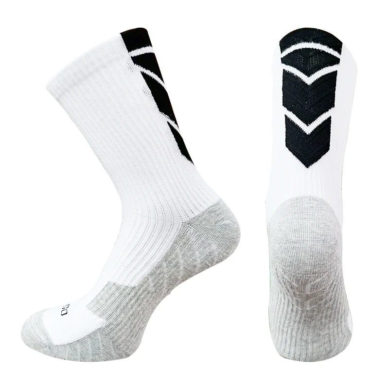 

Wholesale Soccer football Socks Anti Slip Ankle Breathable Socks crew socks White