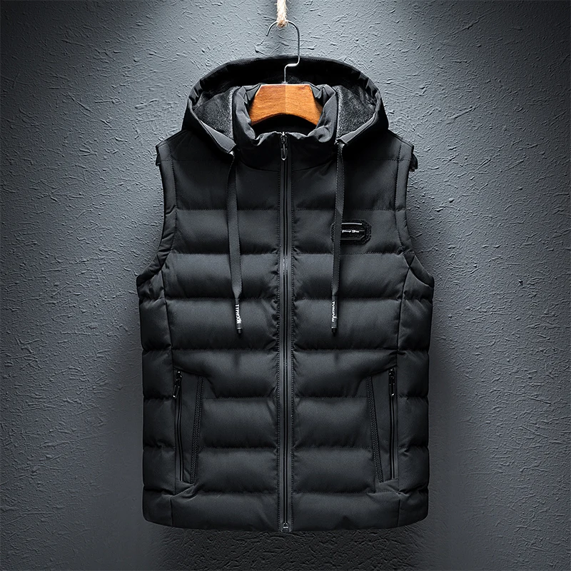 

winter hot sale nylon waterproof men's vest and waistcoat, fishing look puffy vest for mens