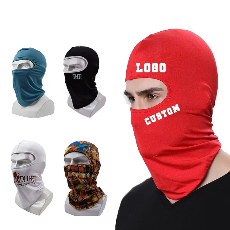 

Cheap Custom Logo Colorful Multifunctional Full Over Print Face Ski Mask Windproof Balaclava