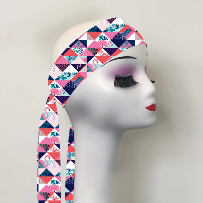 

High quality Silky Custom Designer Hair Head Wraps Scarves For Women