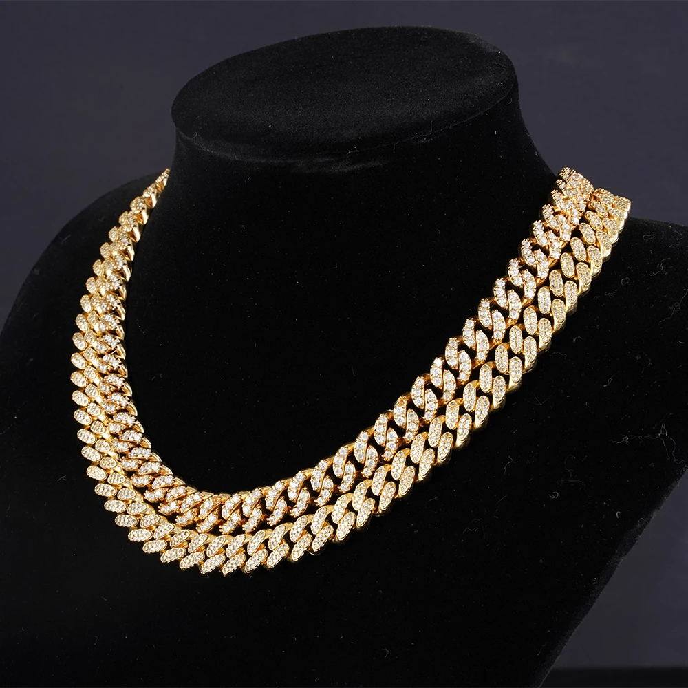 

JL Jewelry 12mm 18k Gold Filled Bracelets Cuban Chain Bracelet Hip Hop Wholsale