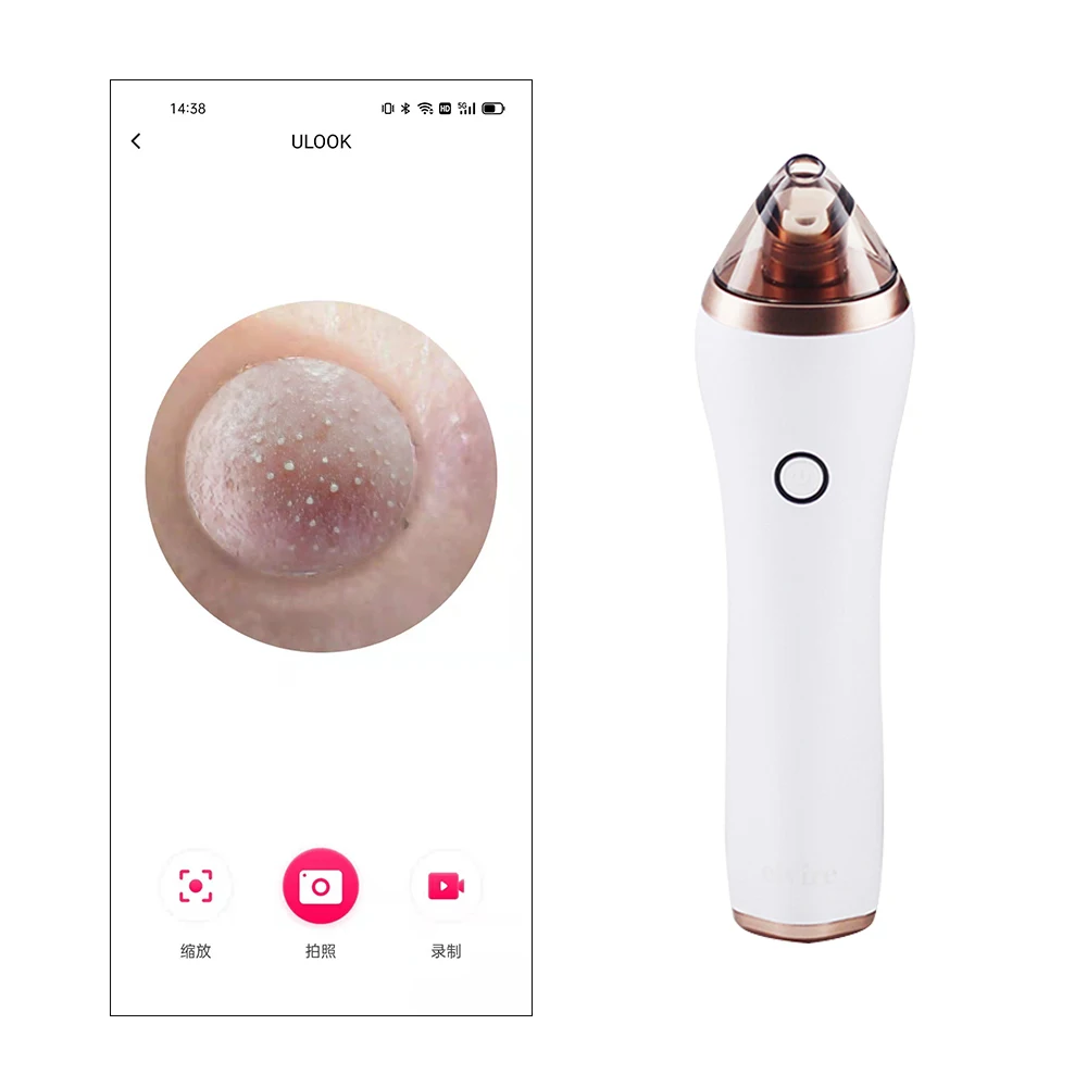 

Electric Replace Suction Heads Deep Pore Cleansing Wifi Visual Blackhead Remover Vacuum With Camera