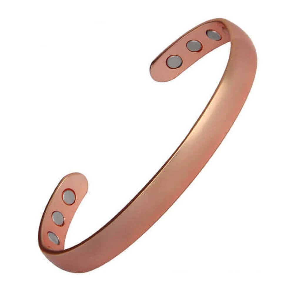 BioMagnetic Jewelry Curved Magnetic Copper Bangles for Arthritis 3000Gauss Cuff  Bracelets Best Copper  Bracelet