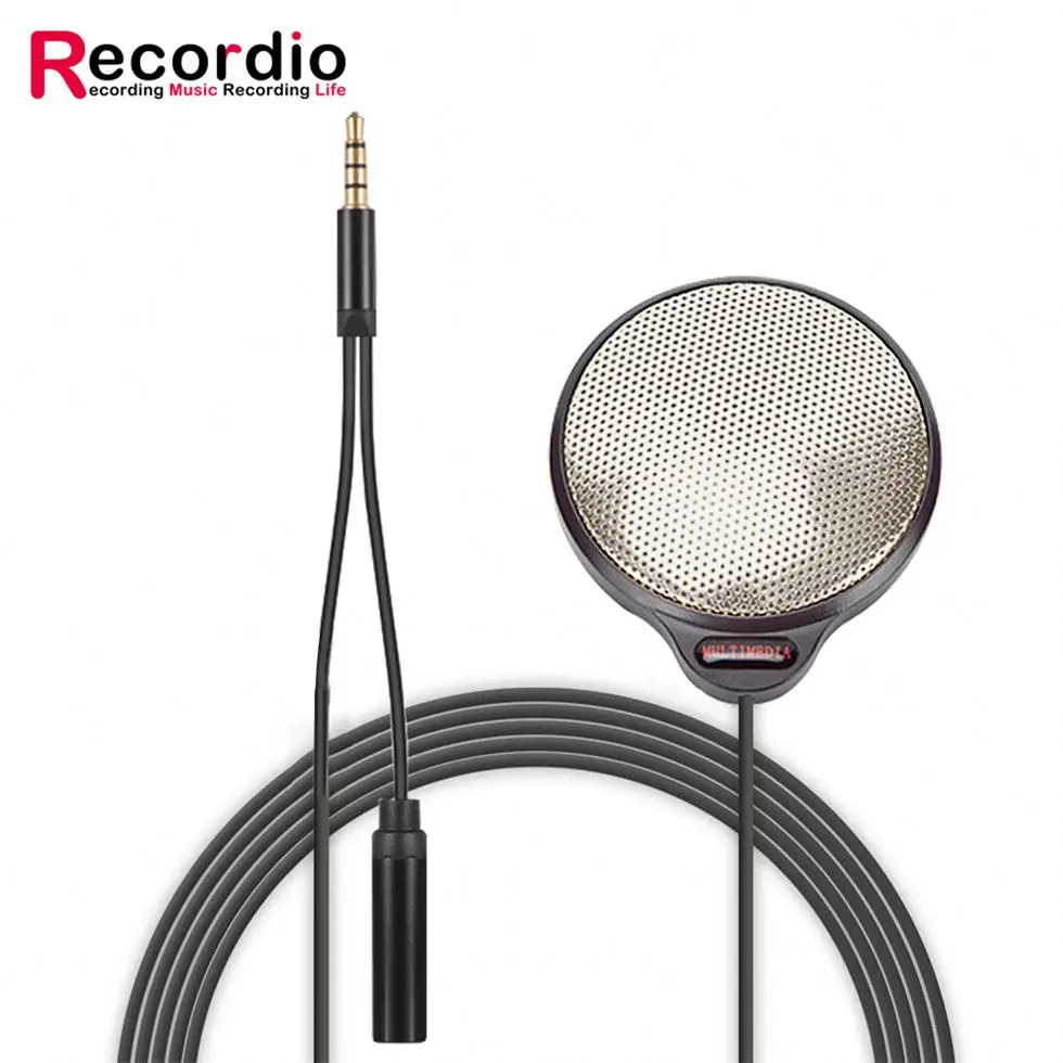 

GAM-UM02 New Design Microphone Speakerphone With Low Price, Black, silver, golden