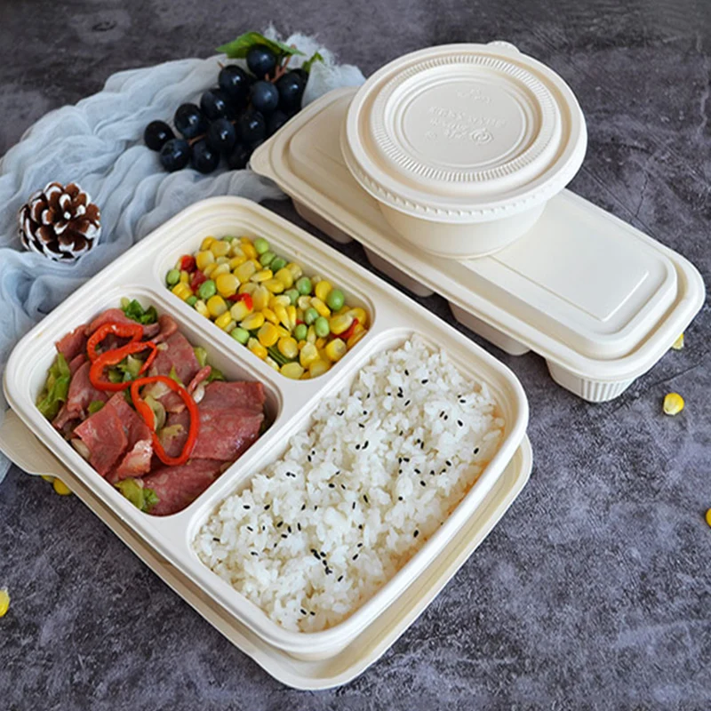 

Take Away Biodegradable Disposable Food container Lunch Boxes wholesale, White/black/yellow/green