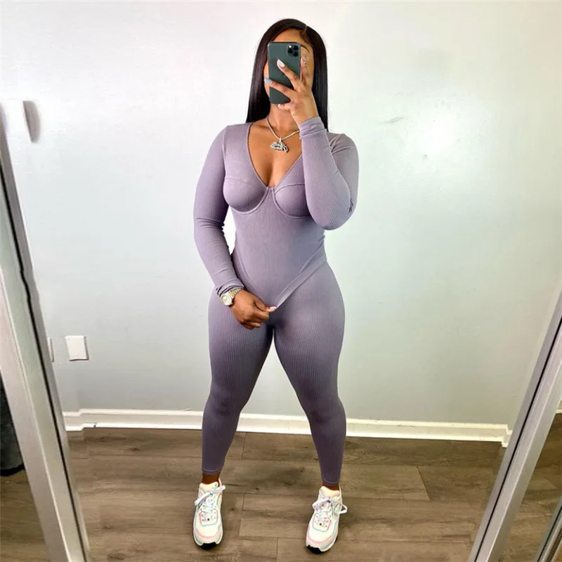 

Summer new sexy low-cut high waist slim solid color sexy women 2 piece set