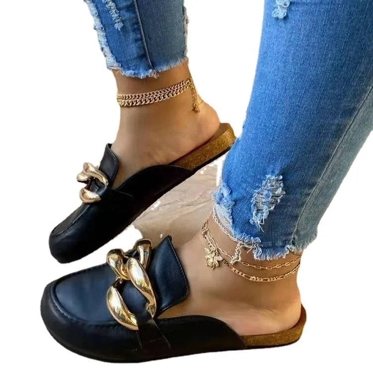 

New Design Loafers Non-slip Sandal Fashion Convenient Woman Sandals New Arrivals 2021, 4 colors