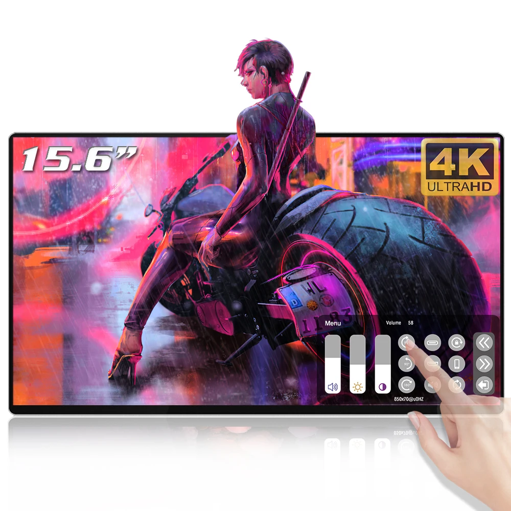 

Pc Uhd 3840*2160 Type-c Led Portable Gaming Xbox X Ps4 Laptop Full View Angle Ips Lcd Monitor 4k Resolution For Travel