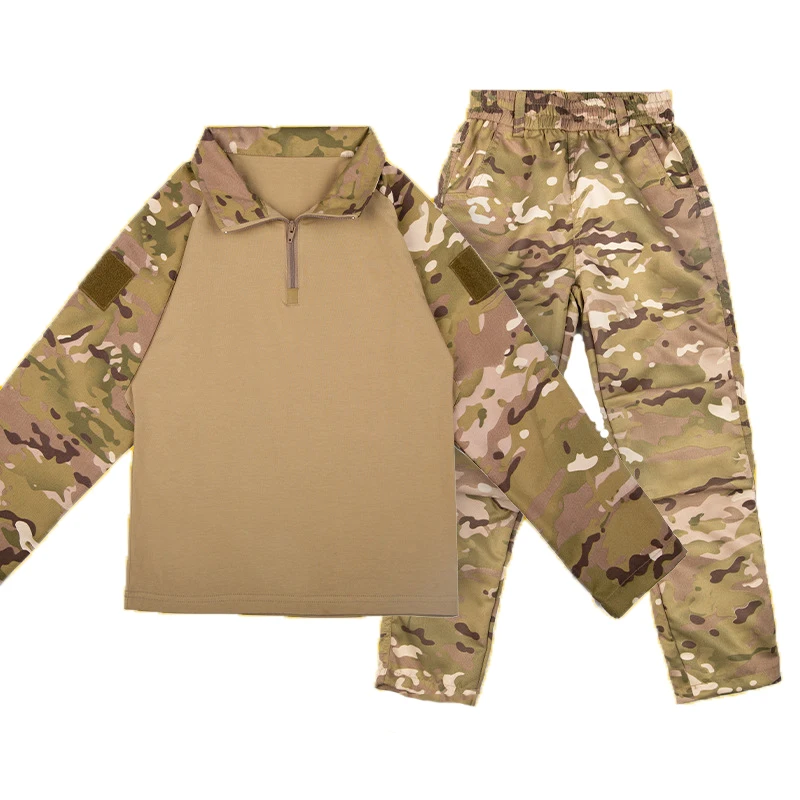 

Children's Camouflage Suit Outdoor Expansion Frog Suit Cp Camouflage Training Suit Boys And Girls Long-Sleeved Student Costumes