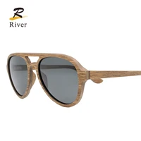 

2017 wood round sunglasses skateboard eyewear spectacles frame bamboo and wooden arms polarized sun glasses custom logo sunglass
