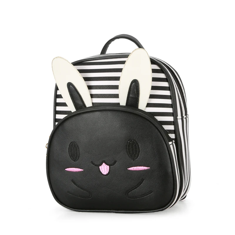 

Kindergarten children travel waterproof cute small cartoon pack daily kids leather rabbit school backpack bag custom, Customized color
