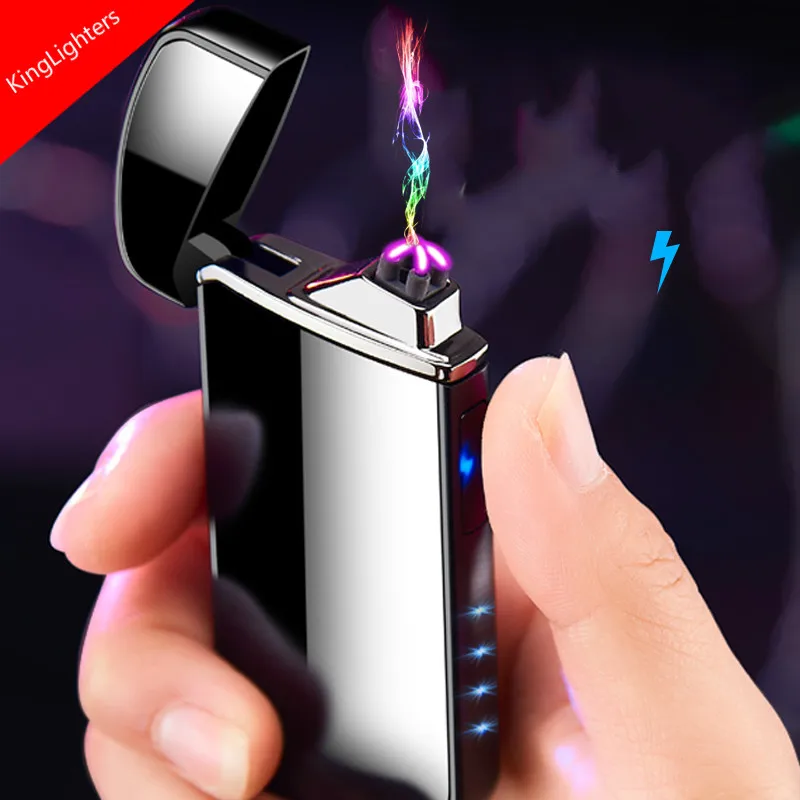 

062 Charging lighter touch usb honest custom smoke lighter for cigarette, 5 colors