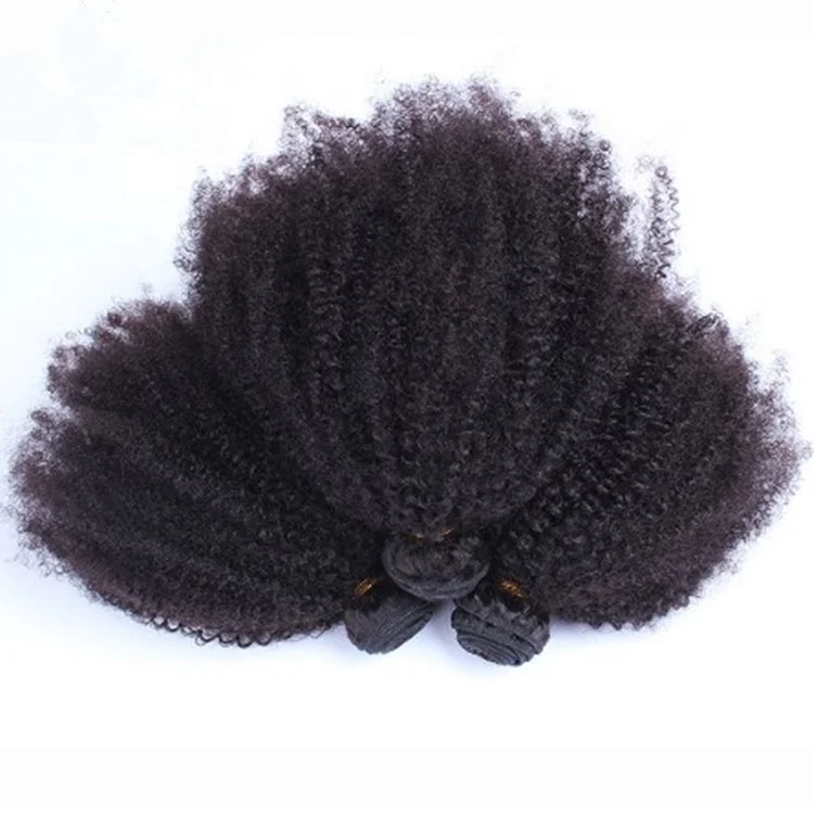 

Cuticle Aligned unprocessed Brazilian Hair weave 4b4c afro kinky curly vrigin Human Hair bundles, Accept customer color chart