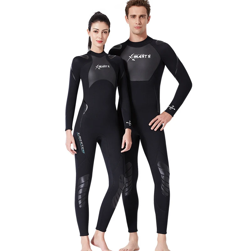

Diving Full Suit Wetsuit For Womens and Men 3MM Wetsuit, Black