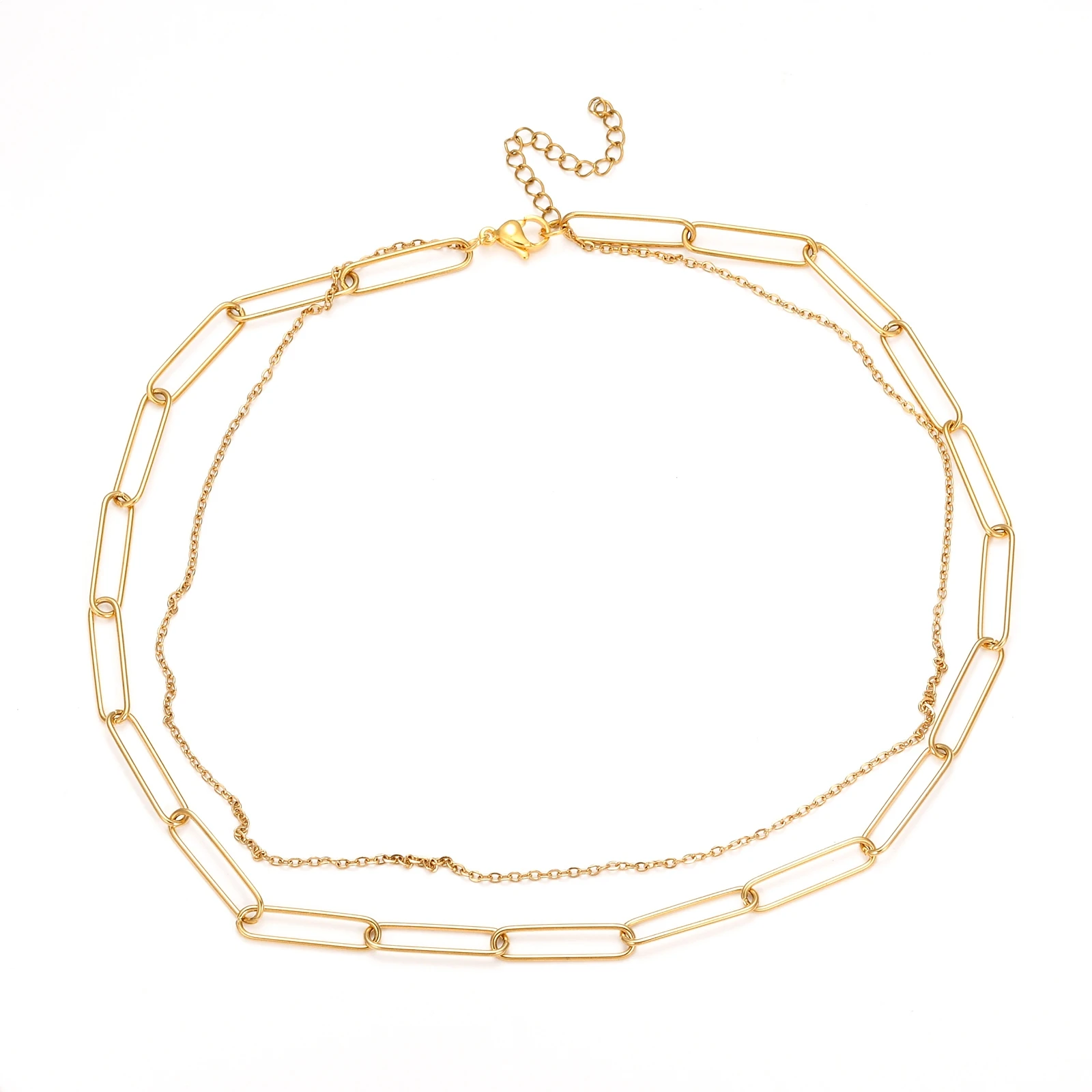 

Pandahall 304 Stainless Steel Golden Double Layer Necklaces