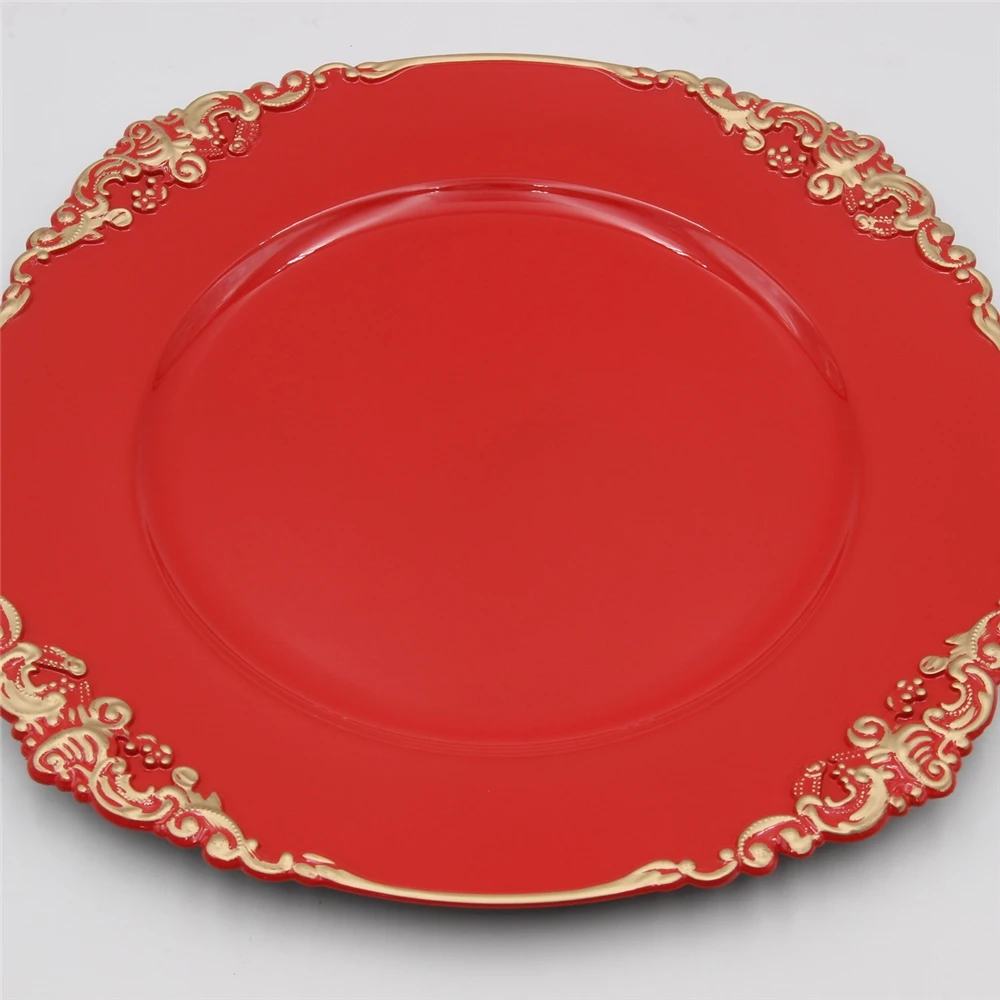 

The food grade multifunction disposable white plastic food serving plates for party