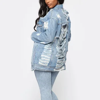 denim sweatshirt womens