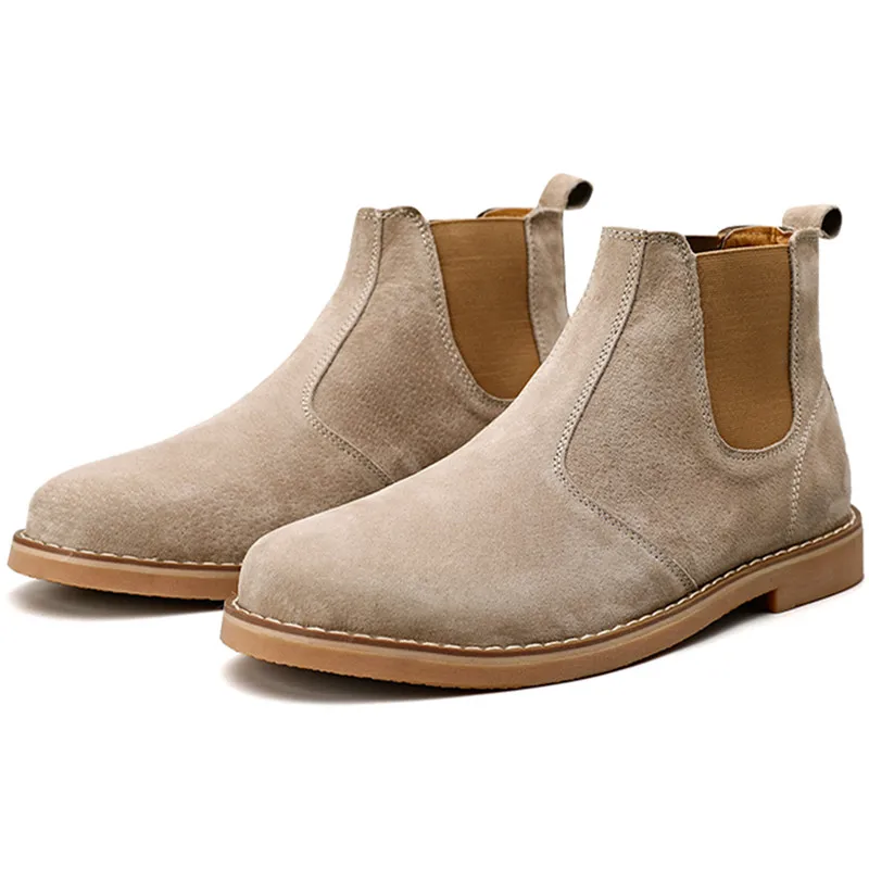 

Genuine Leather Fashion Men 2020 Winter Warm Men's Platform Chunky Shoes Casual Chunky Breathable Comfortable Platform