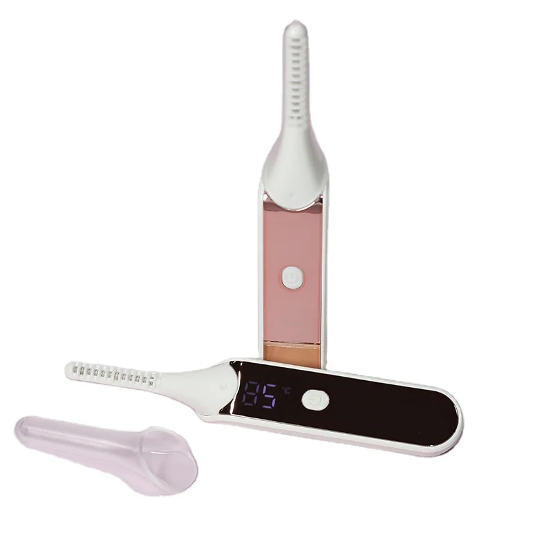 

Electric Heated Eyelash Wholesale Curler Lasting Sterotypes Eyelash Curler Private Label, White