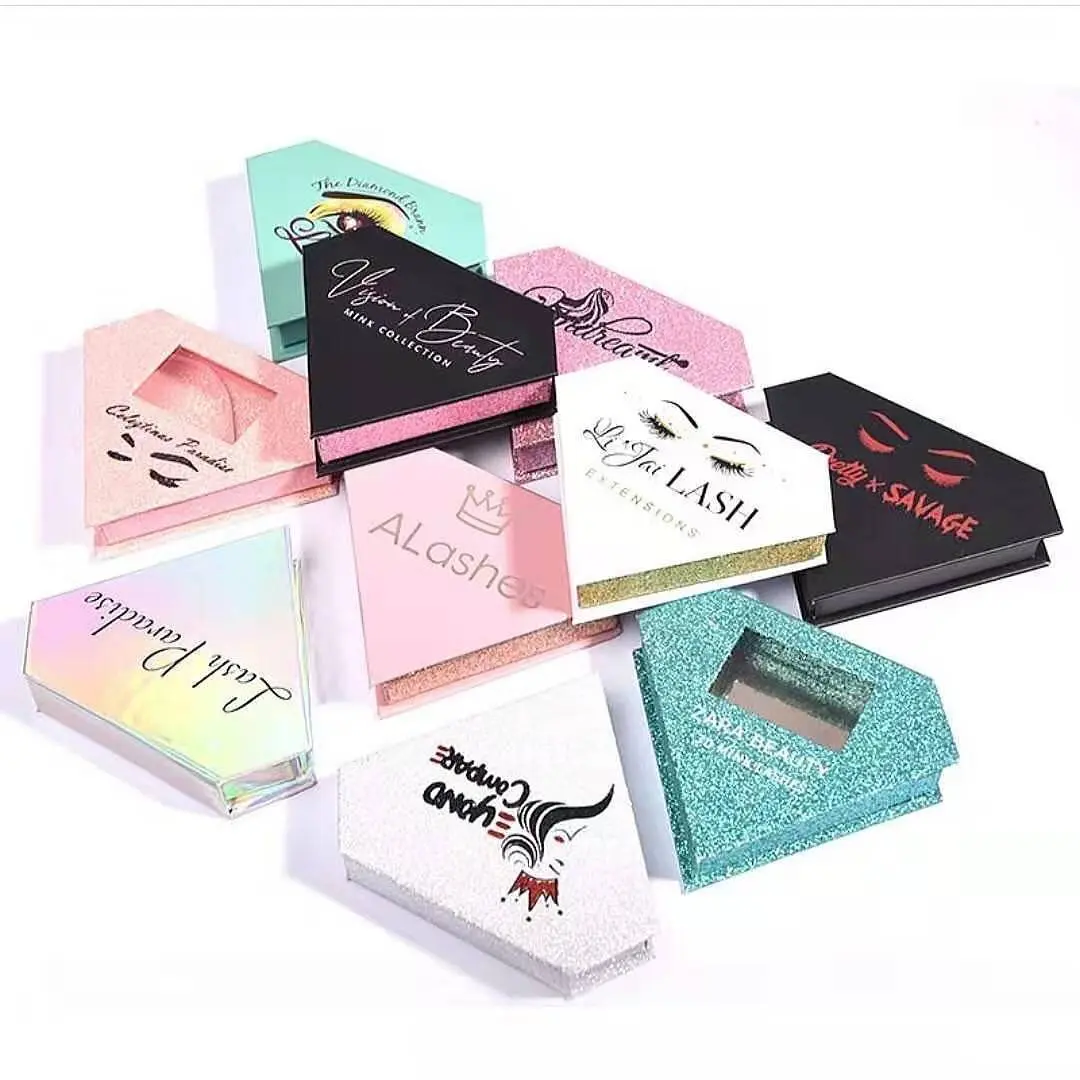 

Factory price bulk box packaging dramatic customized cruelty free cluster clear band eyelashes wholesale, Natural black