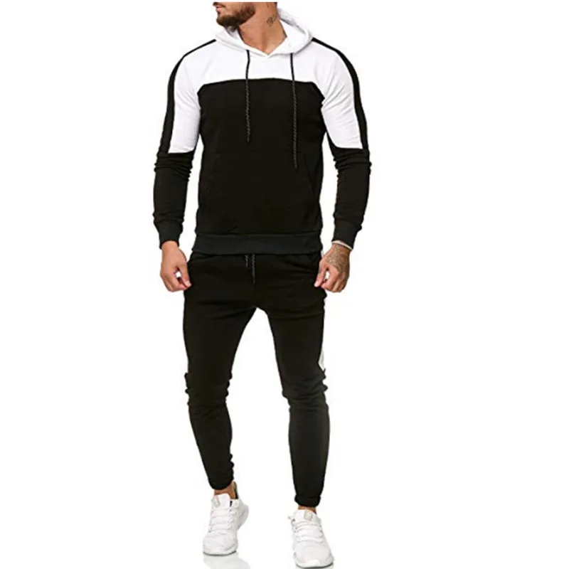 

Summer 2021 Two Pieces Hoodie Plain Soccer Polyester Wholesale Custom Unisex Football Tracksuits