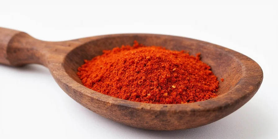 Spice rack showing crushed red pepper